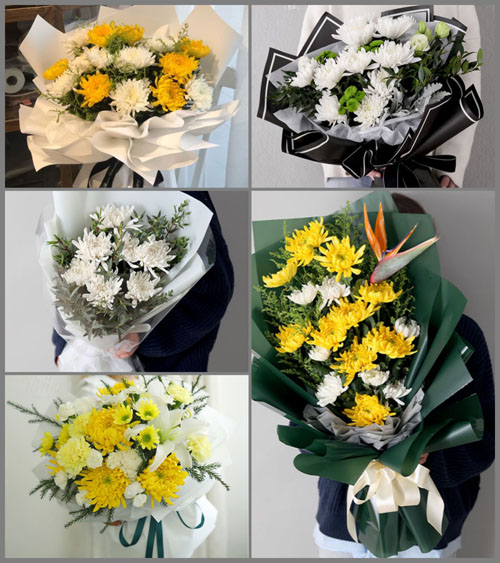 广西钦州浦北区白事花束代送